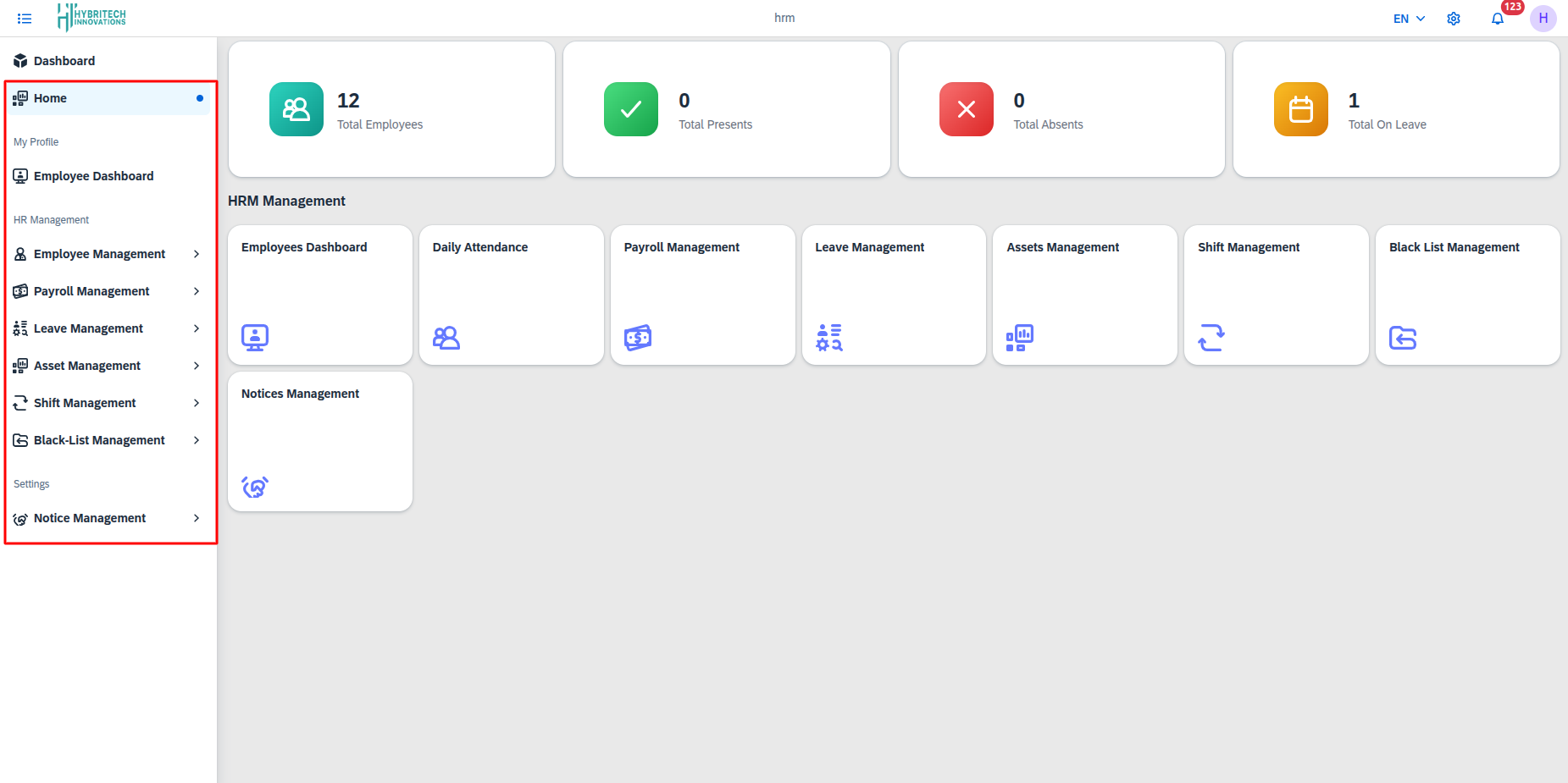 hr management sidebar